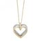 9ct Yellow & White Gold Ladies Zirconia 18 Inch Necklet NK073Acotis Gold JewelleryNK073
