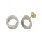 9ct Yellow & White Gold Zirconia Stud Earrings ES171Acotis Gold JewelleryES171