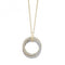9ct Yellow & White Ladies 18 Inch Zirconia Necklet NK075Acotis Gold JewelleryNK075