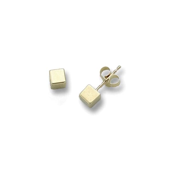 9ct Yellowcube Stud Earrings ES262SAcotis Gold JewelleryES262S