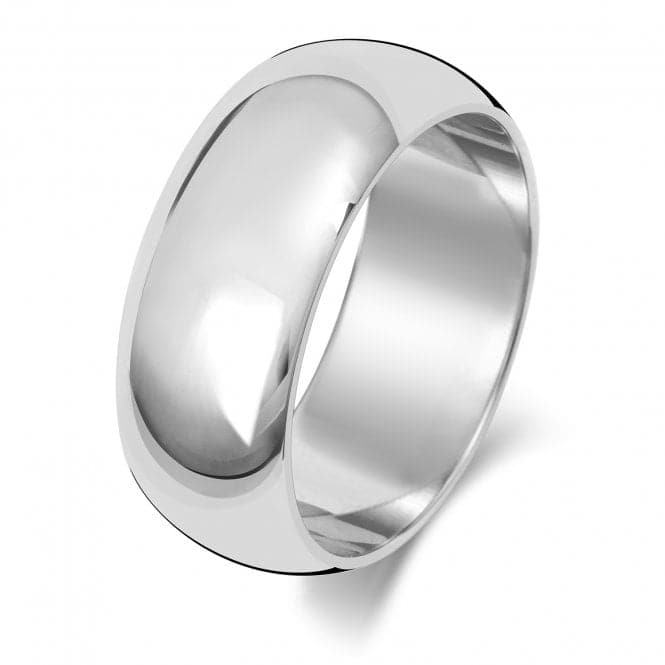 9K D Shape 8mm - 1.25 Wedding Ring W108WLWedding BandsW108WL/O