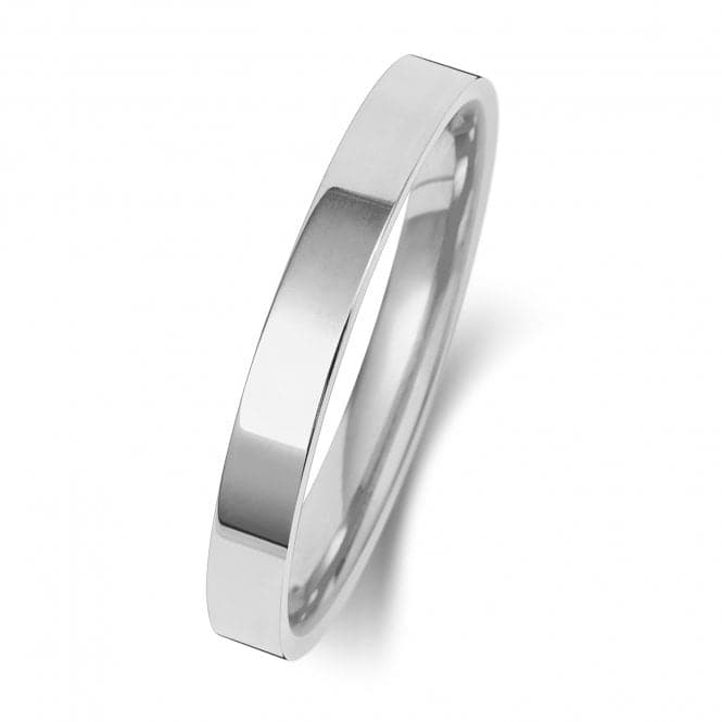 9K Flat Court 2.5mm - 1.5 Wedding Ring W122WLWedding BandsW122WL/J