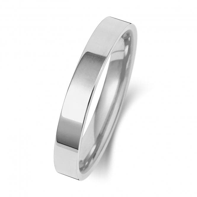 9K Flat Court 3mm - 1.15 Wedding Ring W123WLWedding BandsW123WL/J