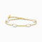 Natural Beauty Gold Plated Freshwater Pearl Bracelet A2189-430-14