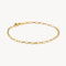 Thomas Sabo Charm Club Charming Connect Gold Plated Paperclip Bracelet A2206-413-39-L19v