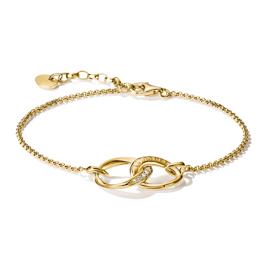 Thomas Sabo 18k Gold Plated Together Bracelet A2233-M01-14-L19V