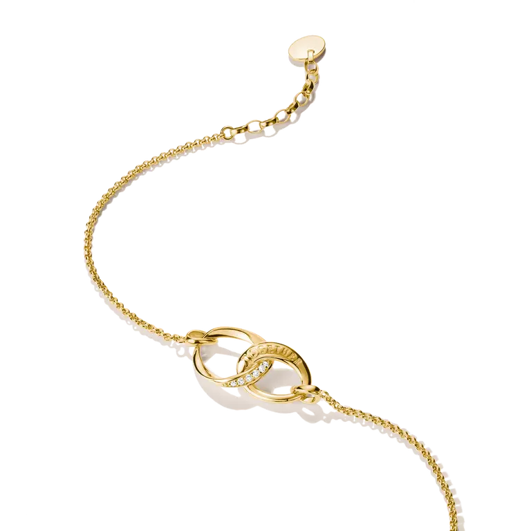 Thomas Sabo 18k Gold Plated Together Bracelet A2233-M01-14-L19V