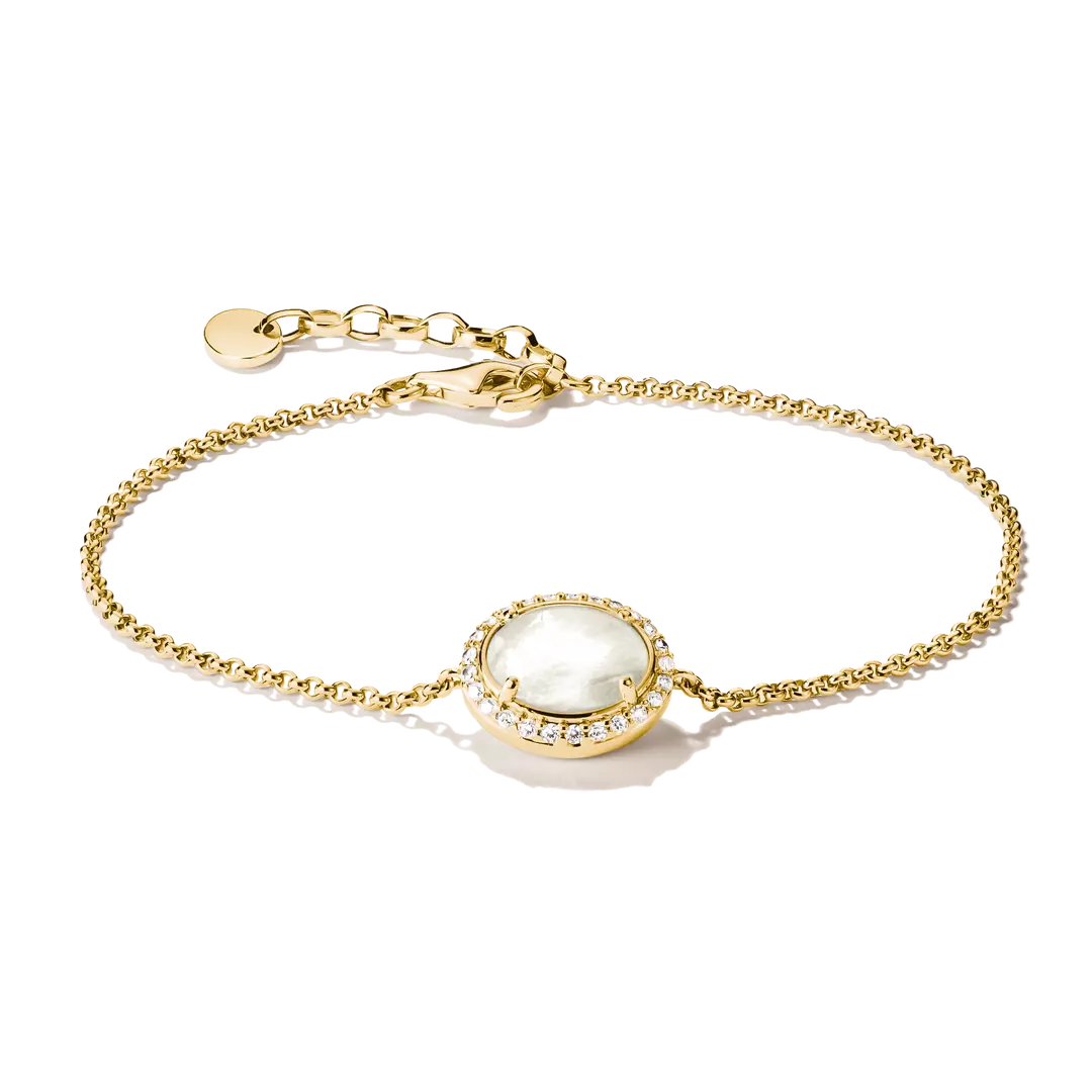 Thomas Sabo 18k Gold Plated Fluid Elegance Bracelet A2234-M01-14-L19V