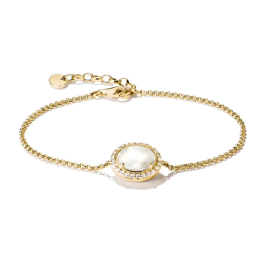 Thomas Sabo 18k Gold Plated Fluid Elegance Bracelet A2234-M01-14-L19V