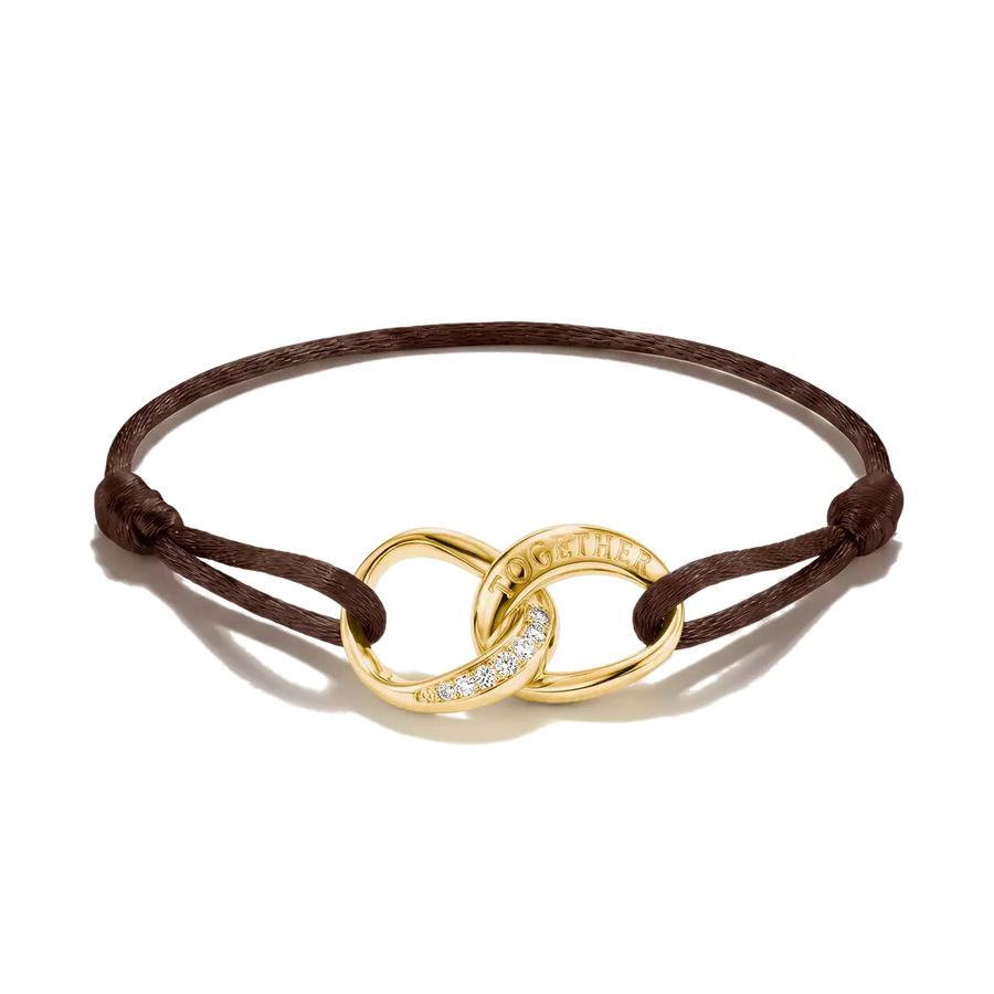 Thomas Sabo 18k Gold Plated Together Bracelet A2236-M03-2-L24V
