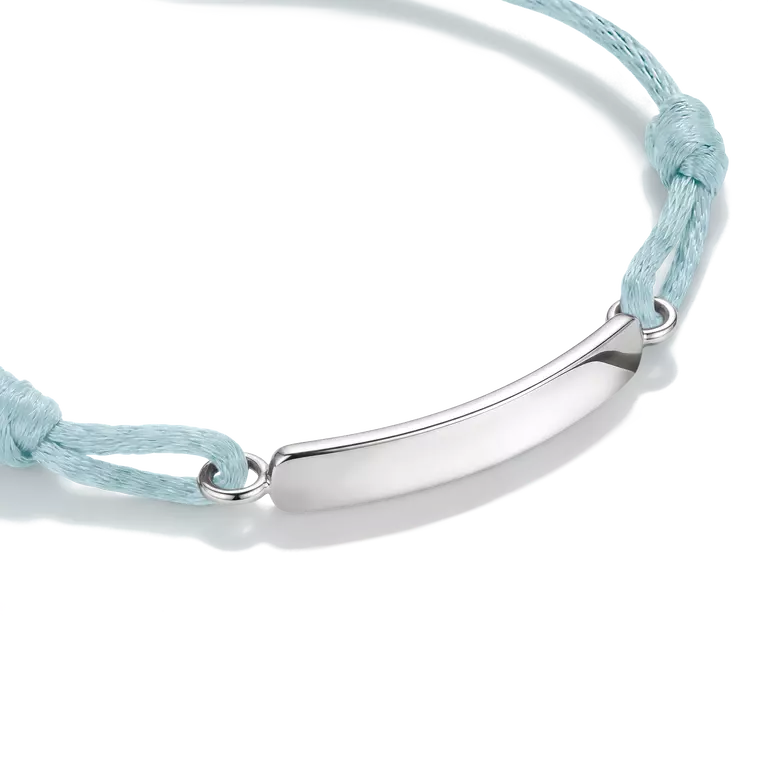 Thomas Sabo Sterling Silver Engravable Light Blue Bracelet A2238-001-31-L24V