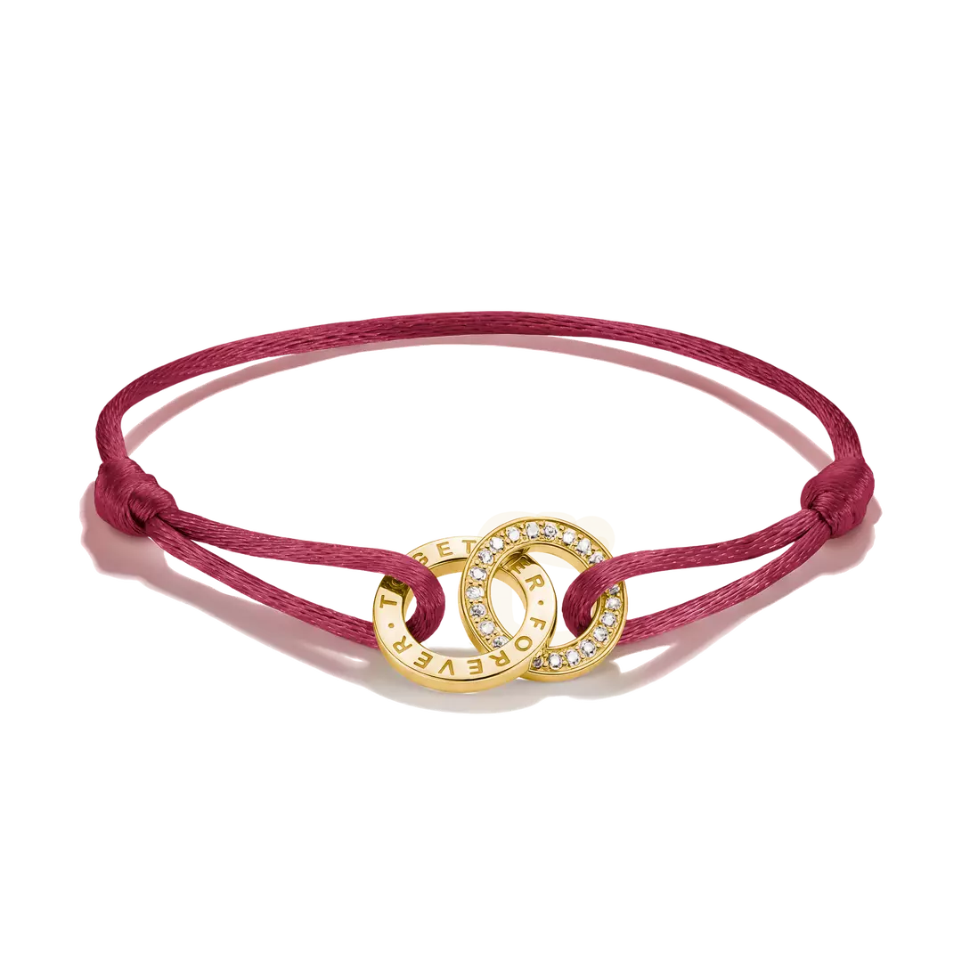Thomas Sabo 18k Gold Plated Together Bracelet A2240-M03-50-L24V