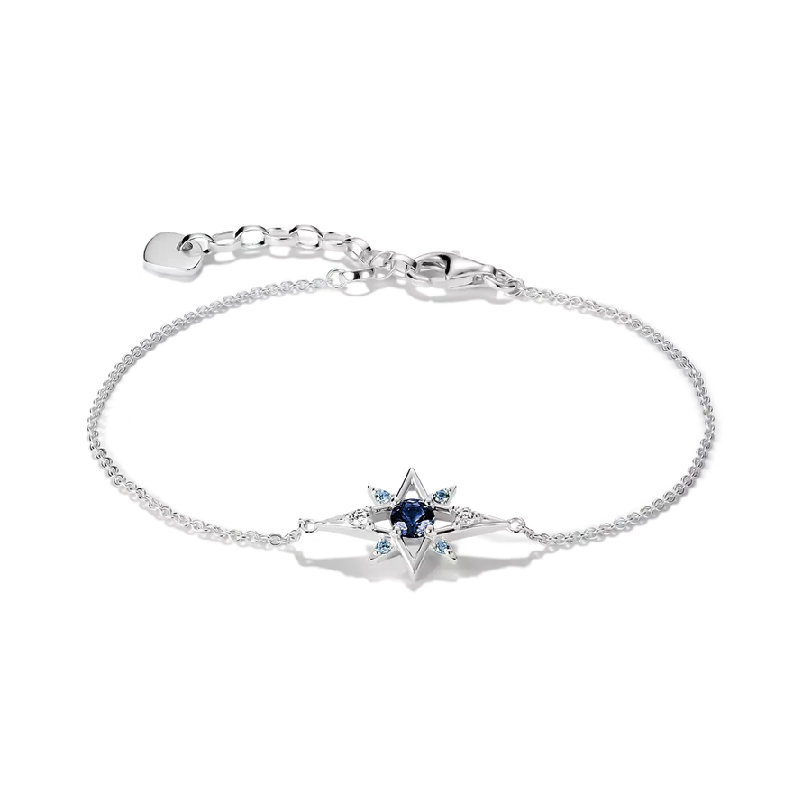 Thomas Sabo Midnight Sky Sterling Silver Crystal Zirconia Bracelet A2246-166-1-L19v