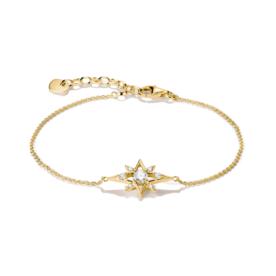 Thomas Sabo Midnight Sky 18ct Gold Plated Bracelet A2246-M01-14-L19v
