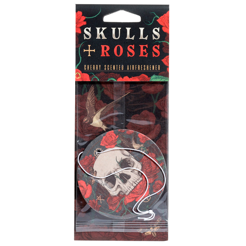 Raspberry Skulls and Roses Air Freshener AIRF141