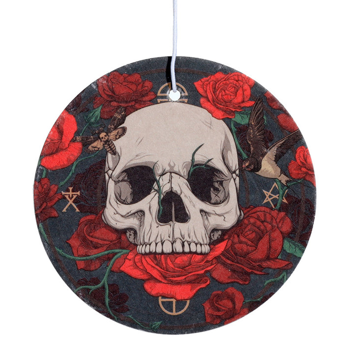 Raspberry Skulls and Roses Air Freshener AIRF141