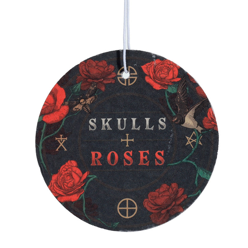 Raspberry Skulls and Roses Air Freshener AIRF141