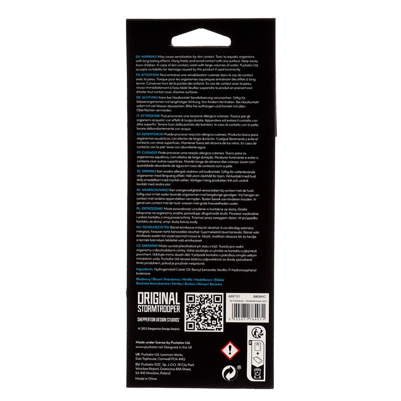 Blueberry The Original Stormtrooper Helmet Air Freshener AIRF151