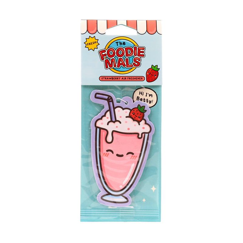 Strawberry Foodiemals Betty the Milkshake Air Freshener AIRF162