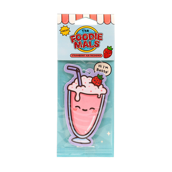 Strawberry Foodiemals Betty the Milkshake Air Freshener AIRF162