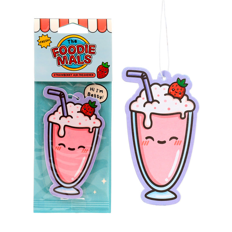 Strawberry Foodiemals Betty the Milkshake Air Freshener AIRF162