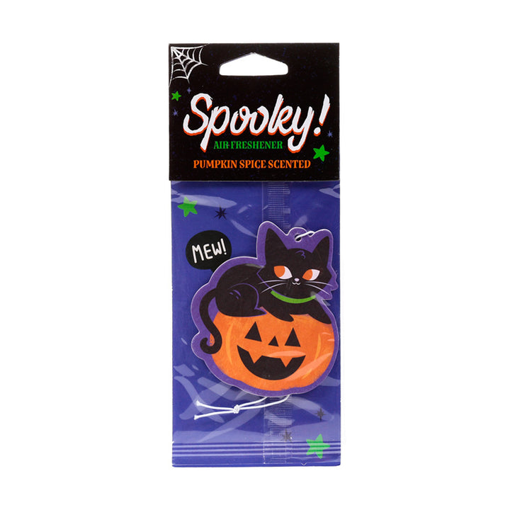 Pumpkin Spice Spooky Black Cat & Pumpkin Air Freshener AIRF175