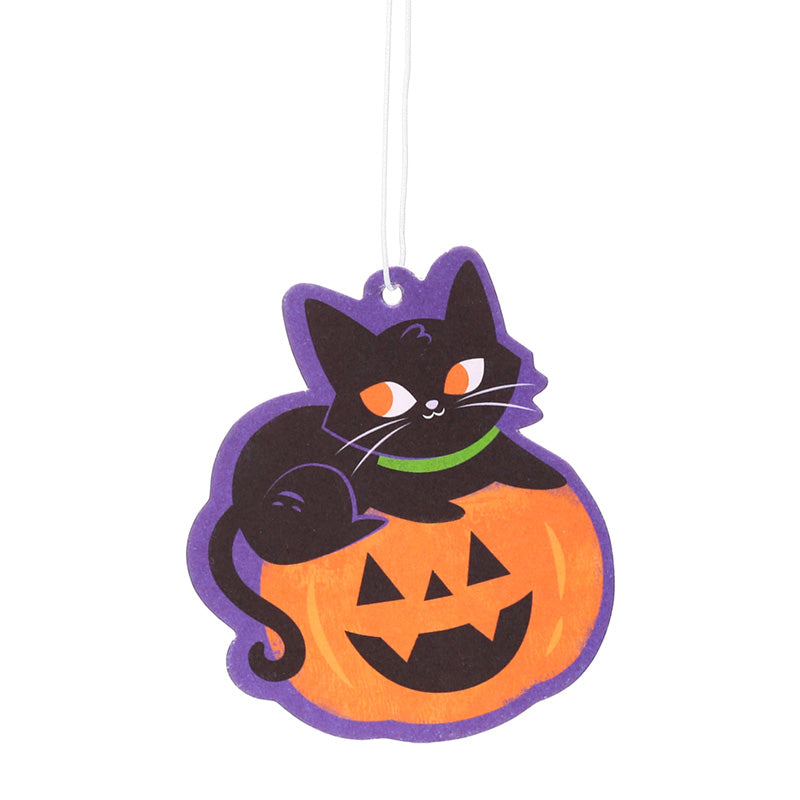 Pumpkin Spice Spooky Black Cat & Pumpkin Air Freshener AIRF175