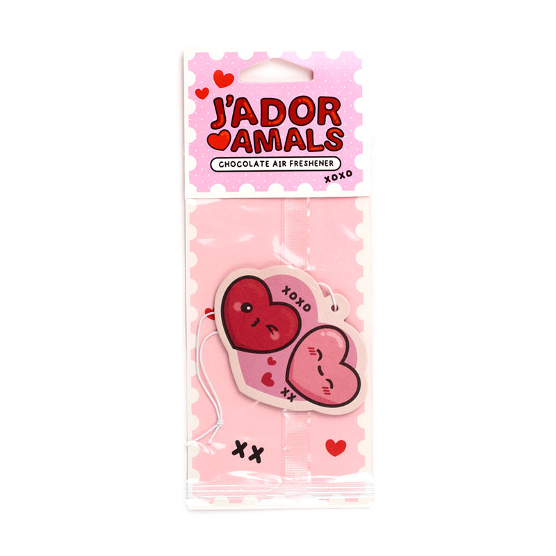 Chocolate J'Adoramals Double Heart Air Freshener AIRF180