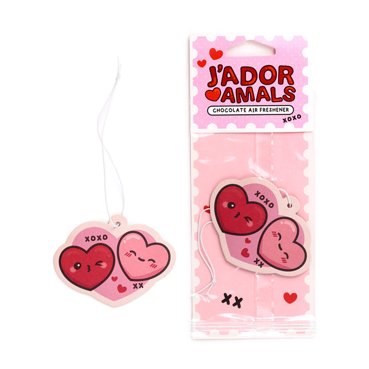 Chocolate J'Adoramals Double Heart Air Freshener AIRF180