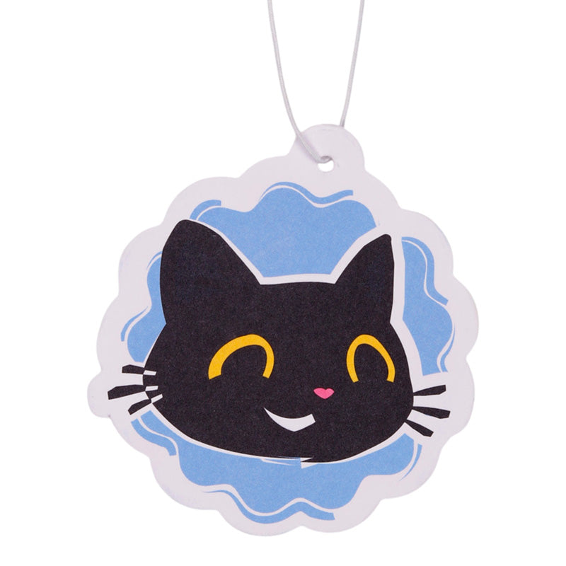 Lemon Lucky the Black Cat Face Air Freshener AIRF182