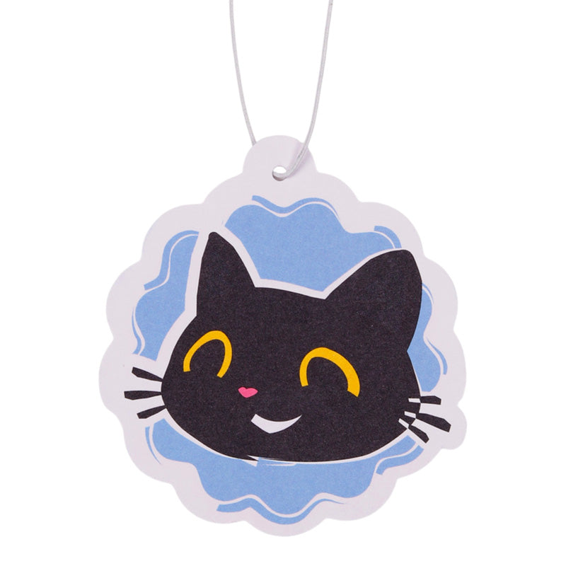 Lemon Lucky the Black Cat Face Air Freshener AIRF182