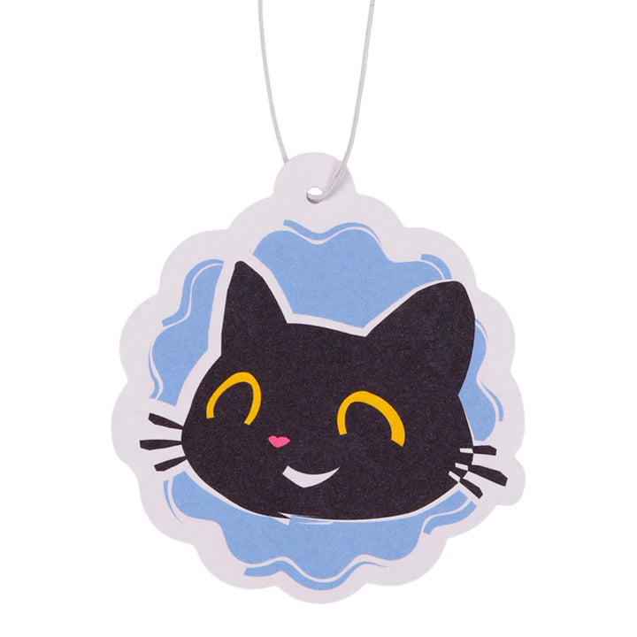 Lemon Lucky the Black Cat Face Air Freshener AIRF182