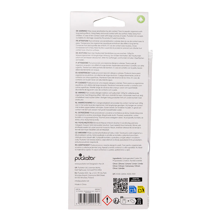 Lemon Lucky the Black Cat Face Air Freshener AIRF182