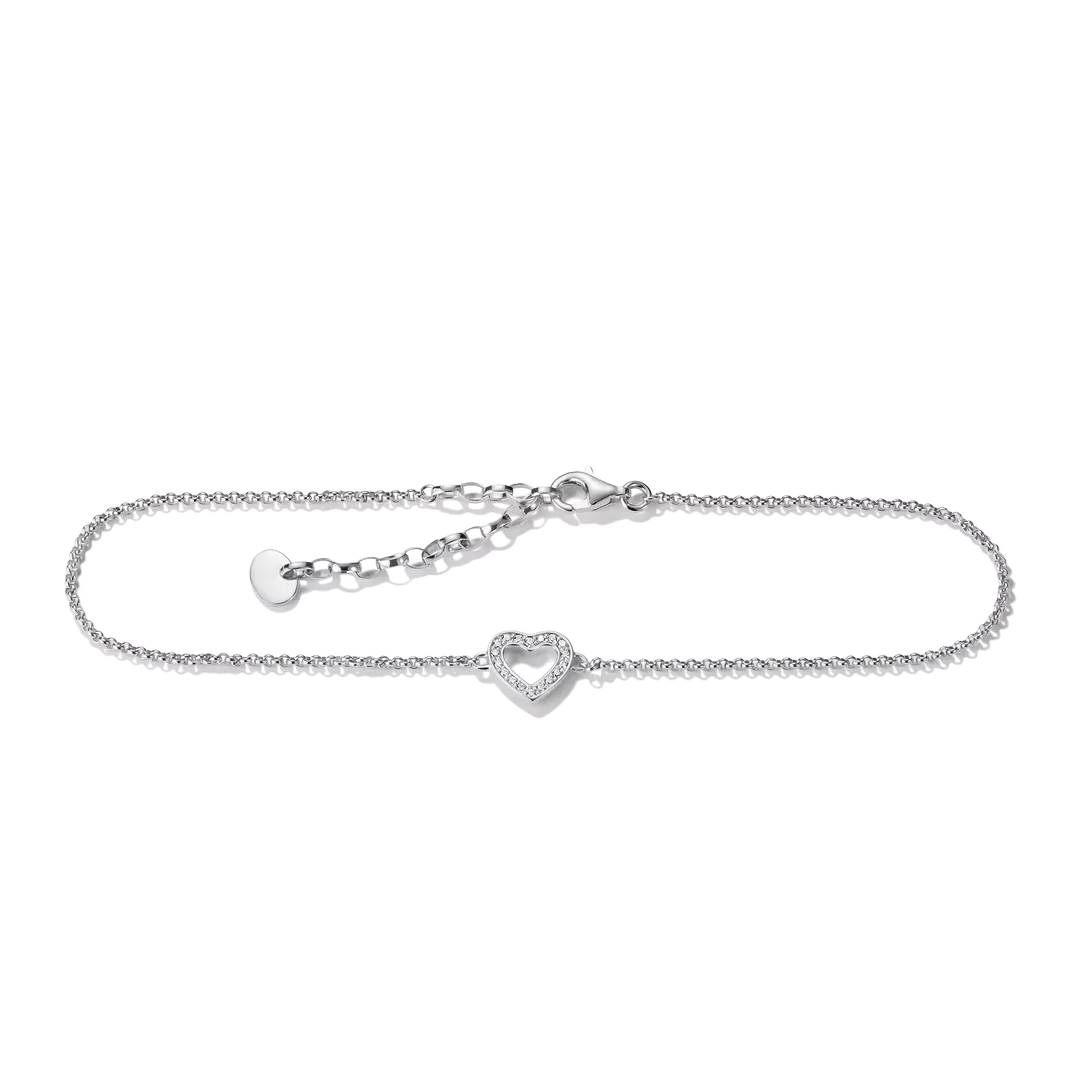 Thomas Sabo Silver Plated Anklet AK0007-M02-14