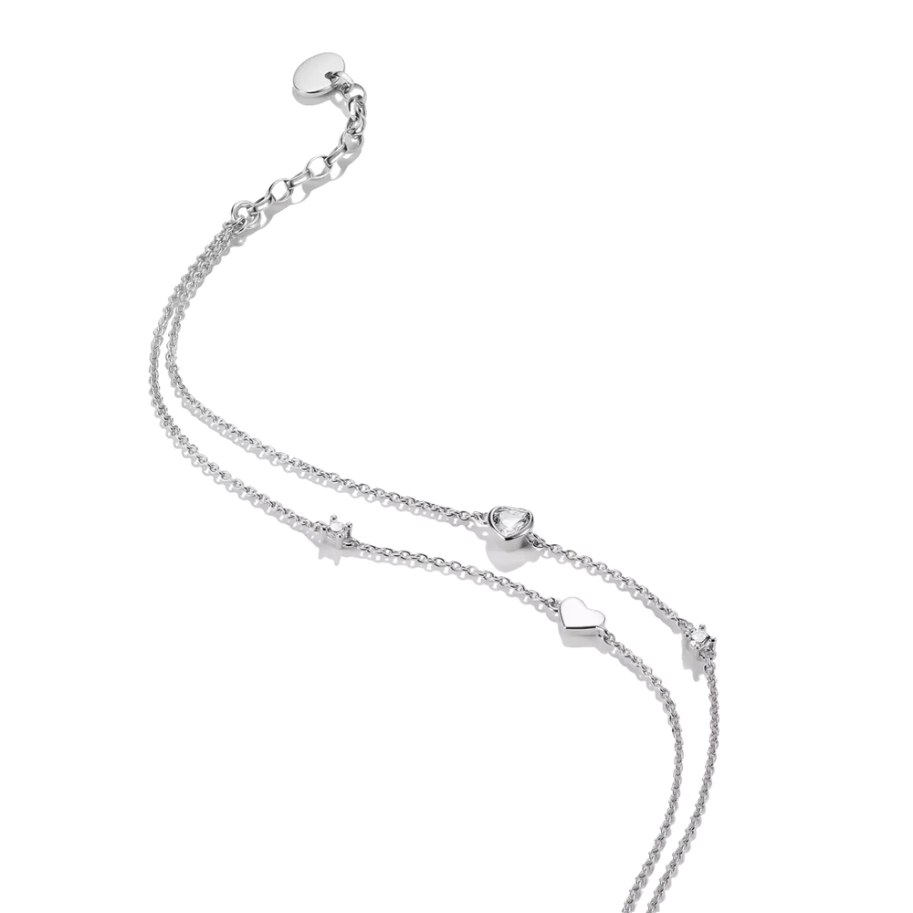 Thomas Sabo Silver Plated Anklet AK0040-M02-14
