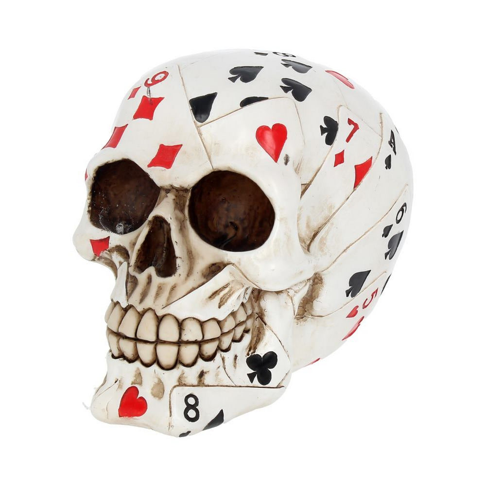 Dead Mans Hand Playing Card Skull Ornament AL50067