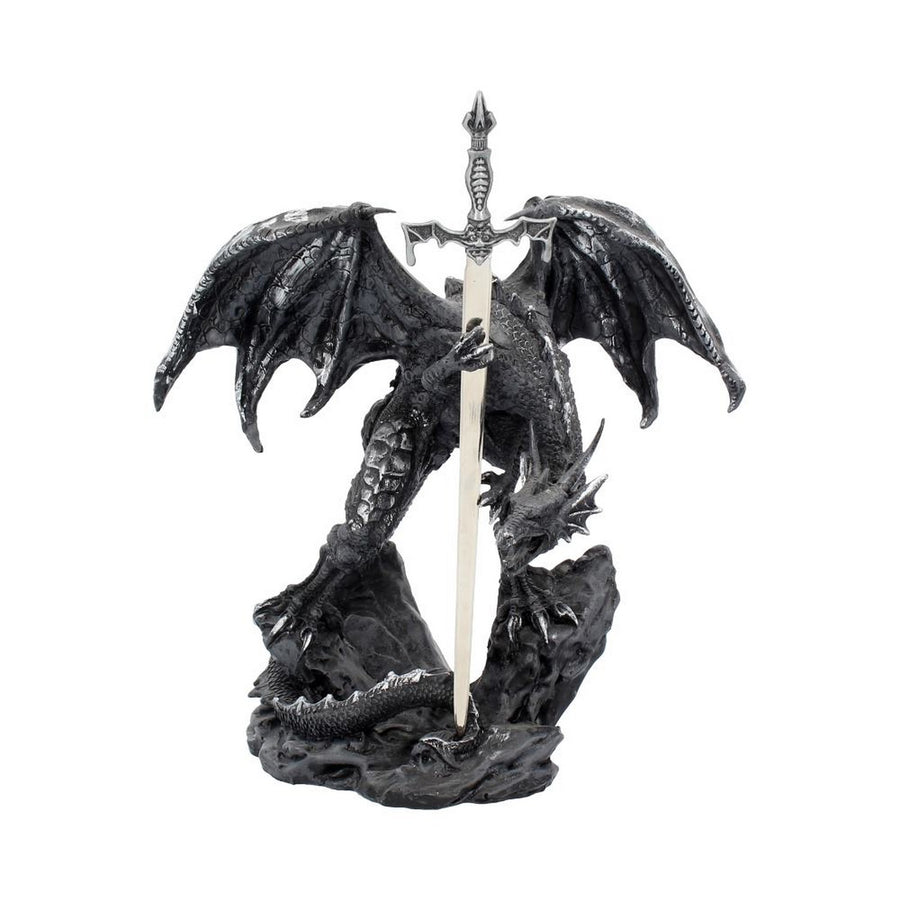 Gothic Black Dragon Sword Letter Opener Figurine AL50255
