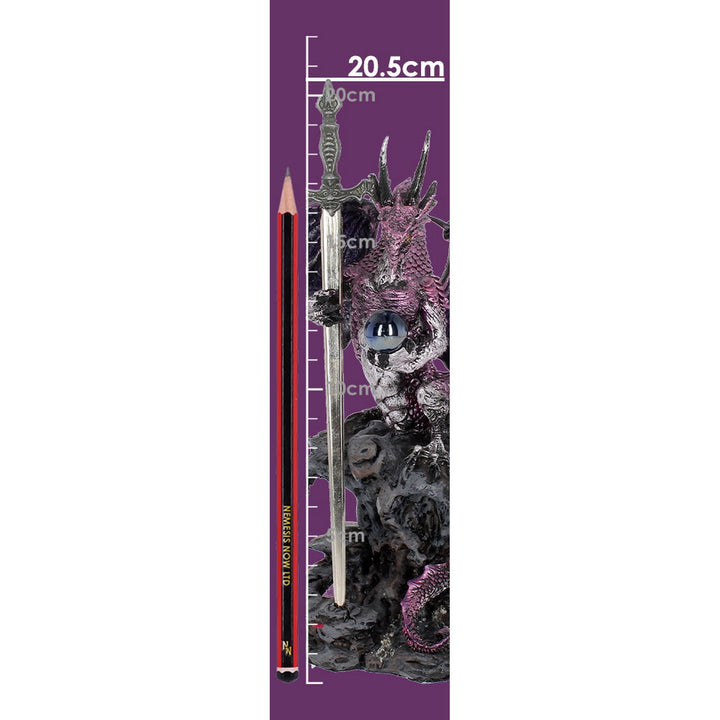 Purple Dragon Blade Sword Gothic Fantasy Letter Opener AL50257