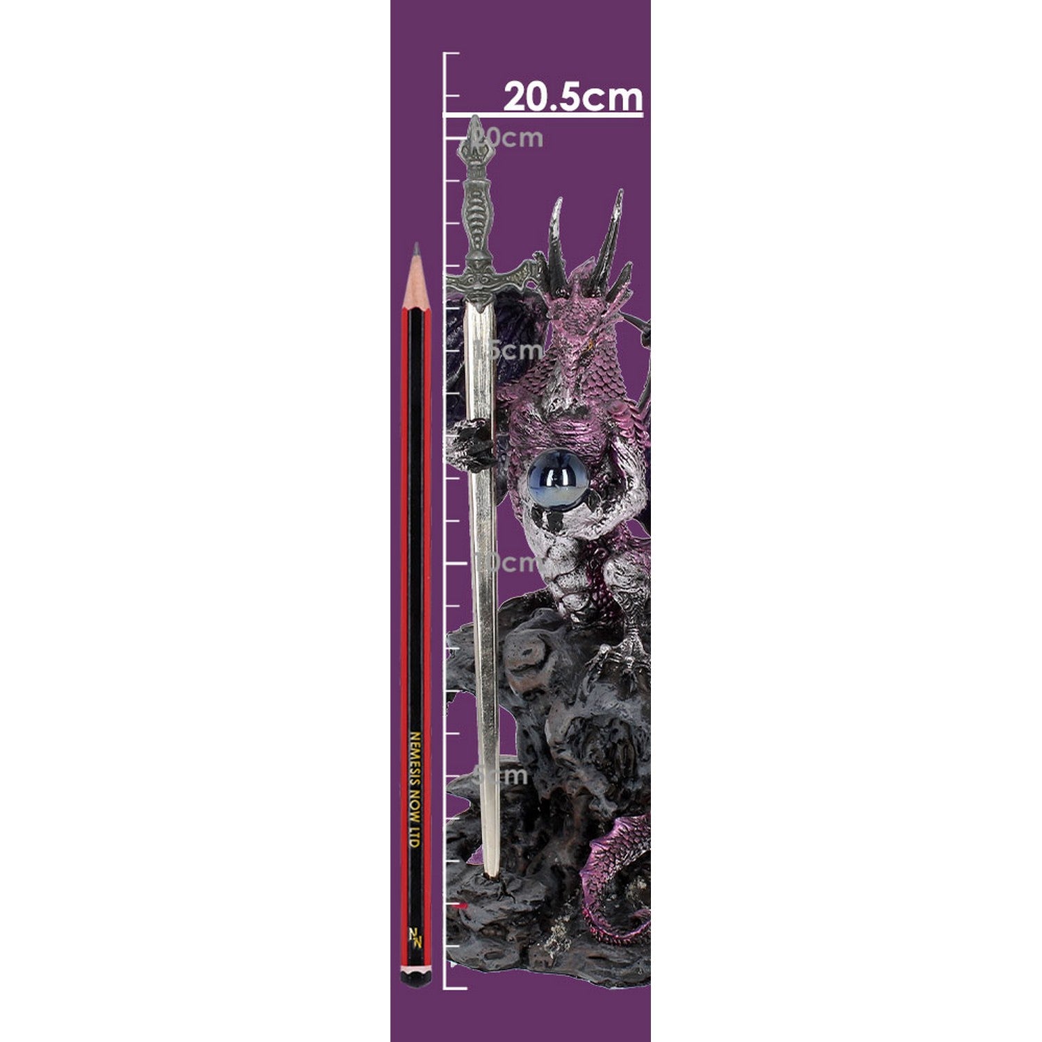 Purple Dragon Blade Sword Gothic Fantasy Letter Opener AL50257