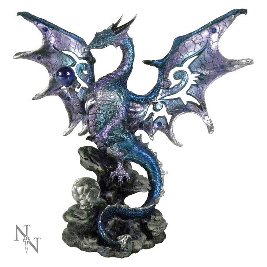 Blue Dragon Protector Metallic Dragon Ornament AL50262