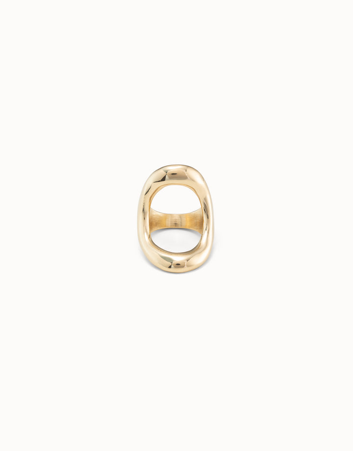 UNOde50 Axis 18k Gold Plated Ring ANI0871ORO000