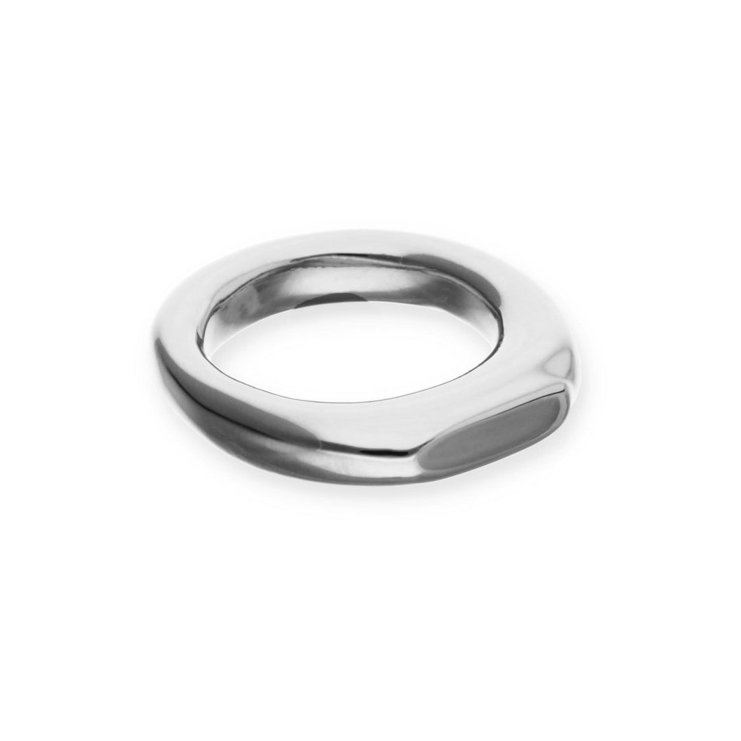 Metal Alloy Sterling Silver Plated Geometric Ring ANI0853MTL000