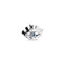 Metal Alloy Plated Sterling Silver Eye Blue Faceted Crystal Ring ANI0855AZUMTL