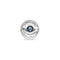Metal Alloy Signet Plated Sterling Silver Eye Blue Crystal Ring ANI0856AZUMTL