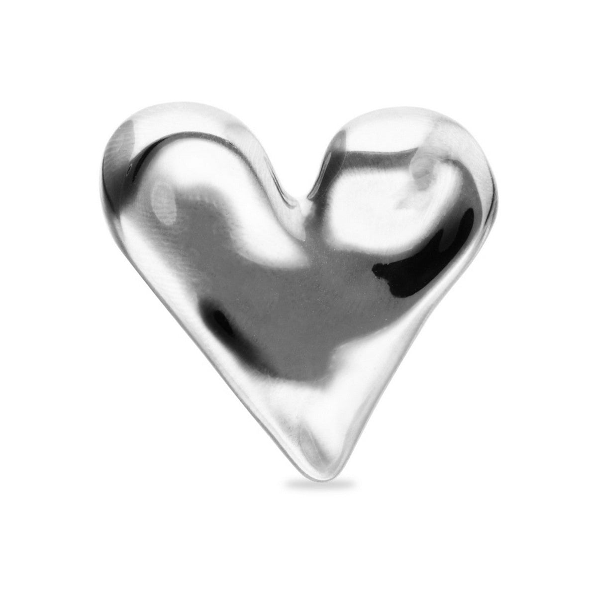 Sterling Silver Plated Heart Shaped Ring ANI0865MTL000