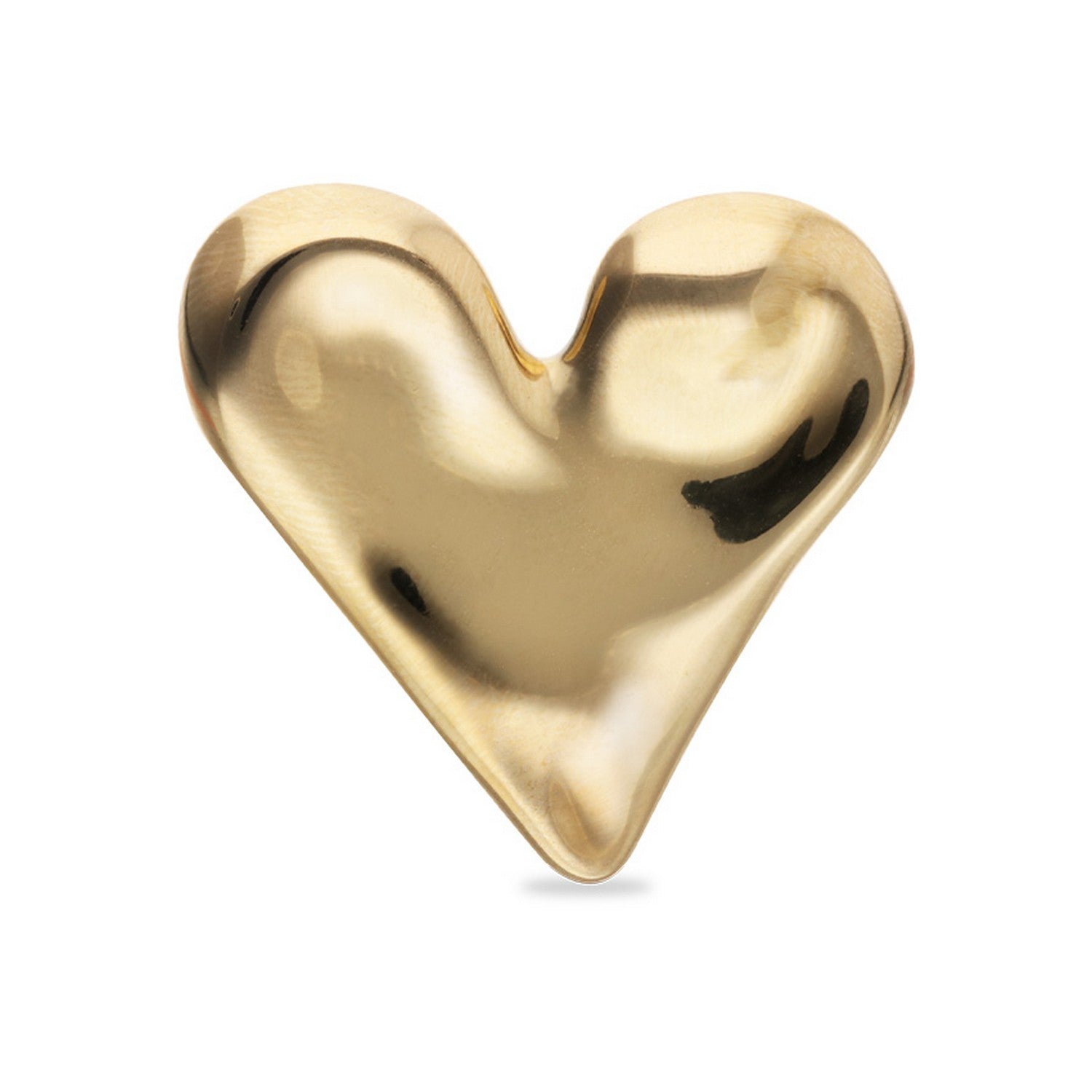 18K Gold Plated Heart Shaped Ring ANI0865ORO000
