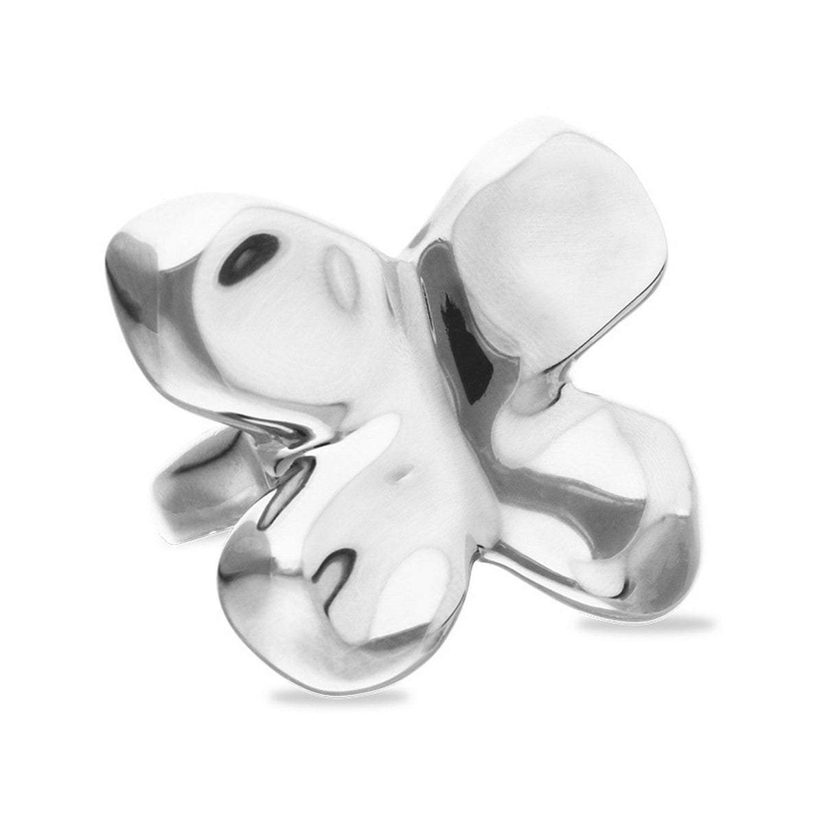 Sterling Silver Alloy The Shape Of A Butterfly Ring ANI0870MTL000