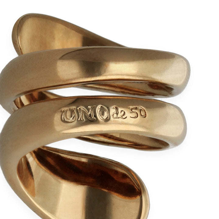 UNOde50 Axis 18k Gold Plated Ring ANI0871ORO000