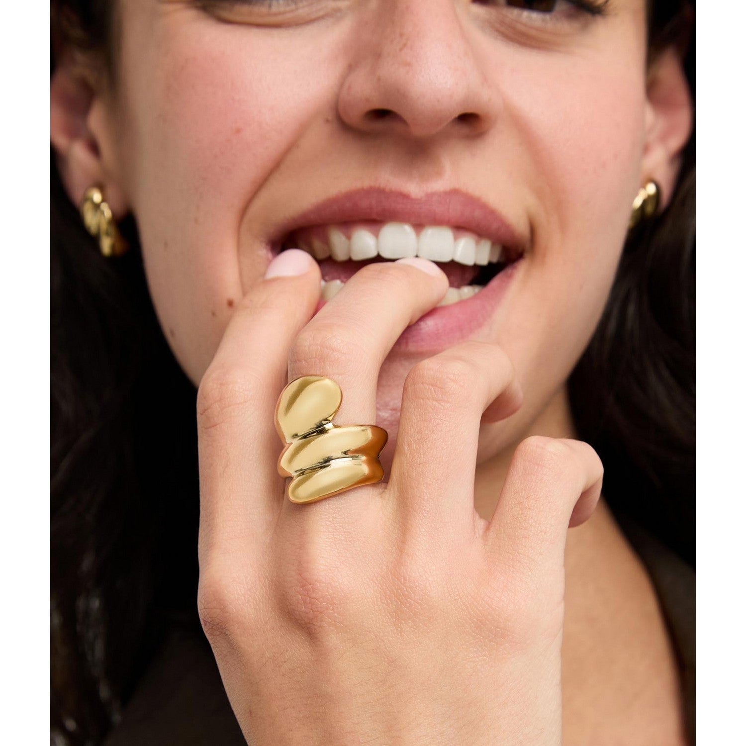 UNOde50 Essentia 18k Gold Plated Ring ANI0872ORO000