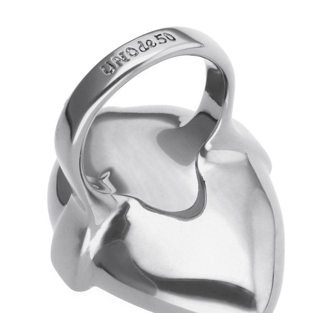 UNOde50 Presagio Silver Plated Ring ANI0876VRDMTL